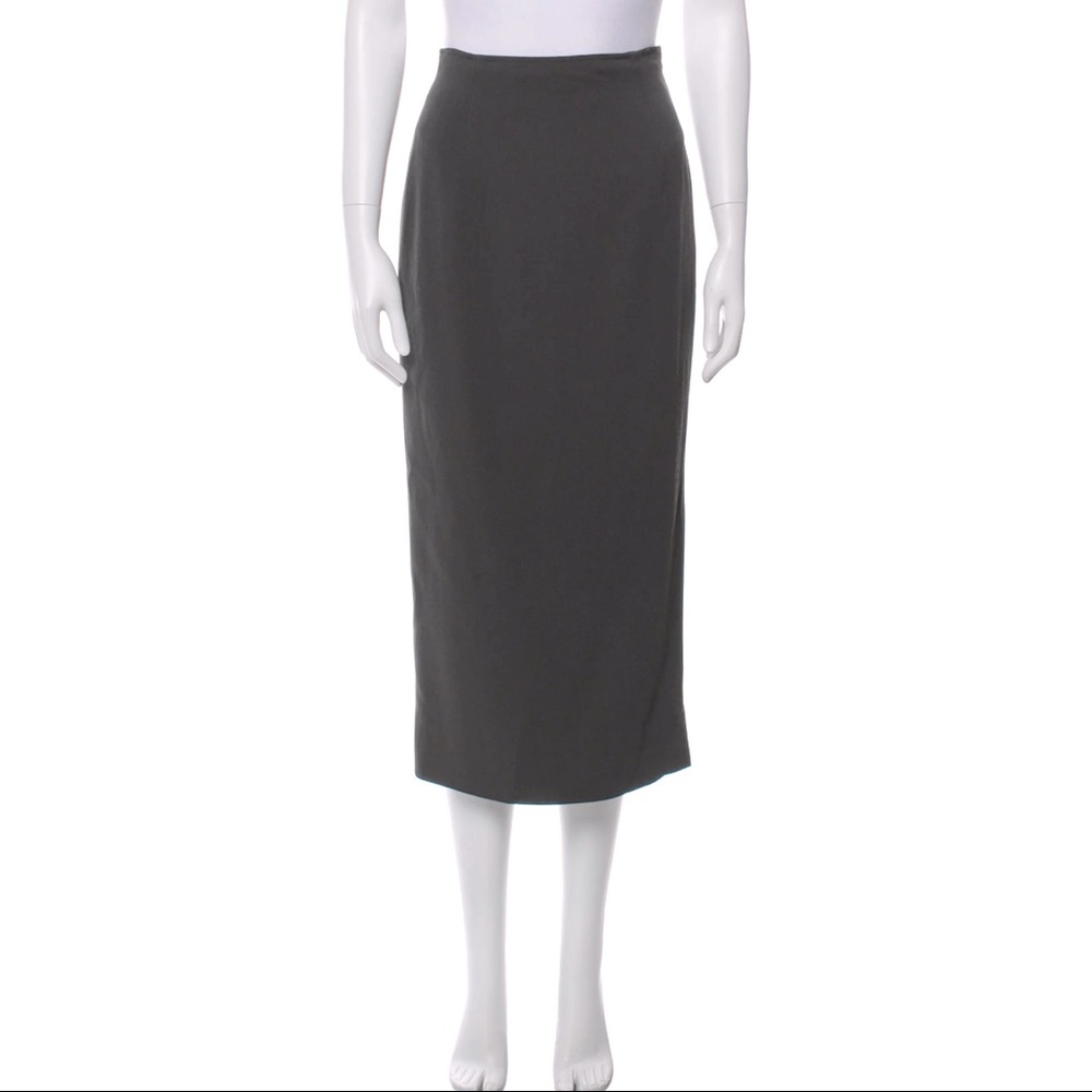 CALVIN KLEIN COLLECTION
Wool Midi Length Skirt
Size: S | US 4
